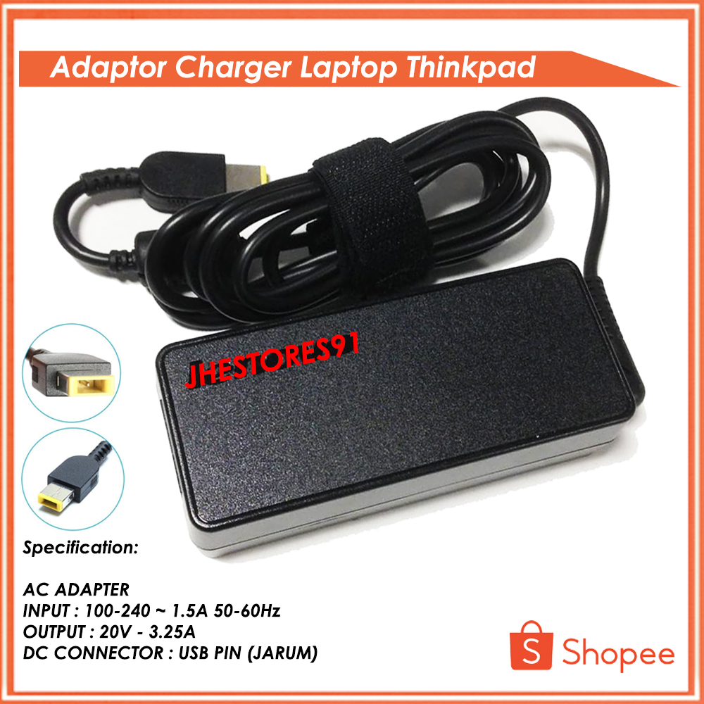 Adaptor Charger Laptop Thinkpad X240 X250 X260 X270 G40 G40-30 G40-45 G40-70 G40-80 G400 G400S G405 G405S T440 T450 T460 E440