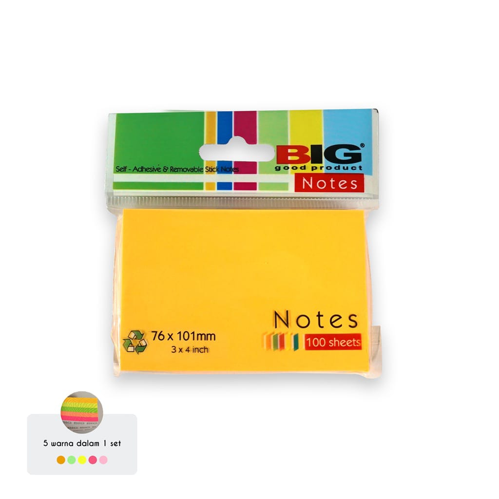 

Sticky Note/ Note Kertas/Memo Tempel Tumpuk Merk BIG