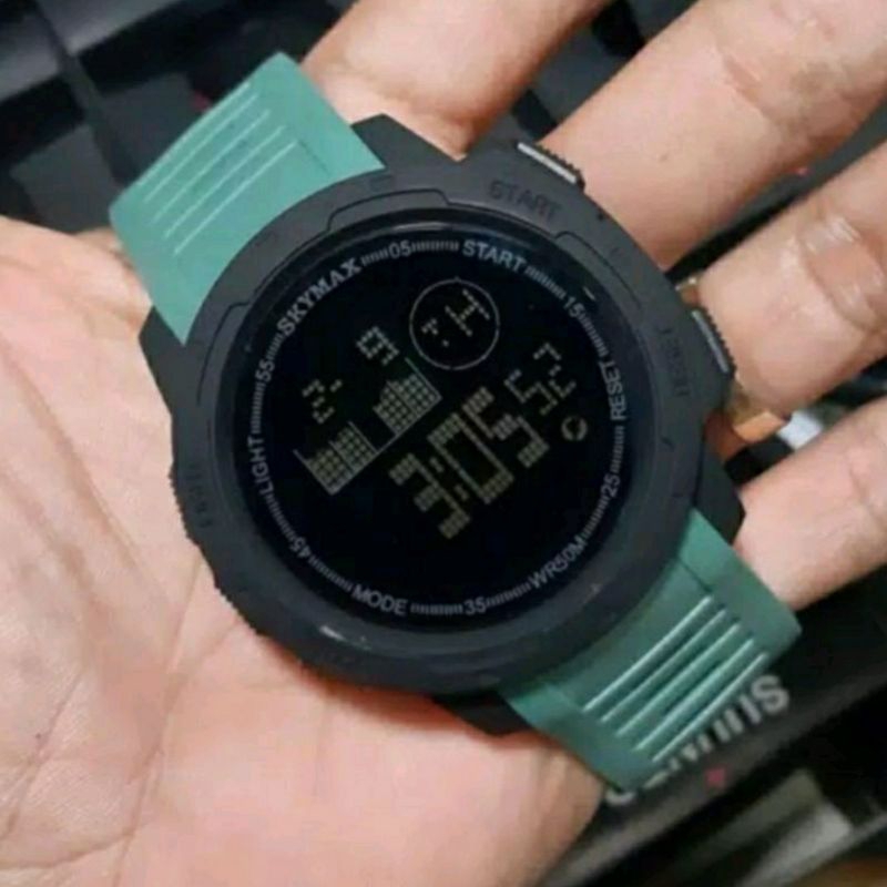 Jam Tangan Skymax 2021 Waterproof Tali Rubber Jam Tangan Pria Digital Tahan Air