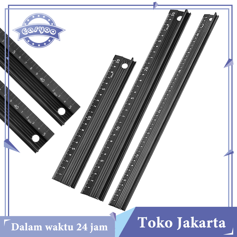 

Penggaris Lurus Multifungsi Straight Cutting Ruler Anti Slip Untuk Pengerjaan Aluminum Alloy