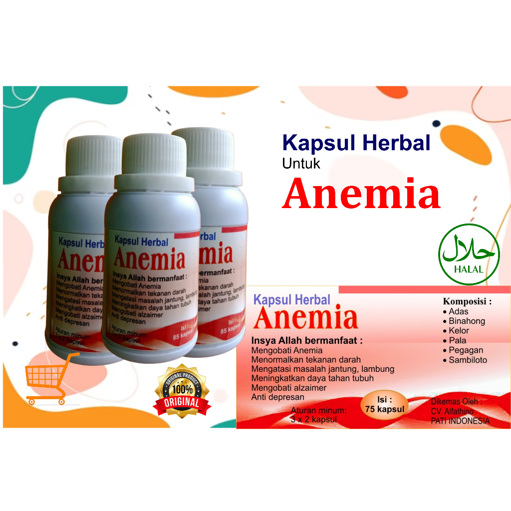 OBAT ANEMIA I KAPSUL HERBAL ANEMIA isi 75 kapsul