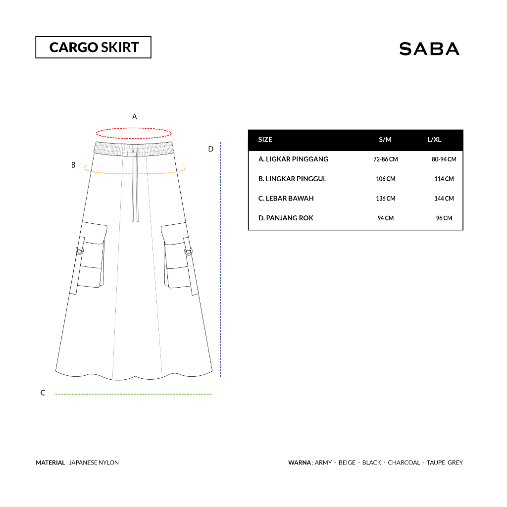 Saba Cargo Skirt