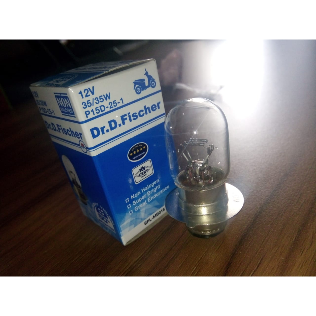 Bohlam Lampu Depan Dop Depan Dop Bebek Matic Dop Non Halogen Fischer 25w 35w DDF DR D FISCHER