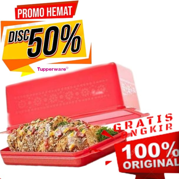 *BIG SALE* DISC 50% Tupperware Bread Saver | Toples Penyimpanan Roti Multifungsi | Kado Estetik Hadi