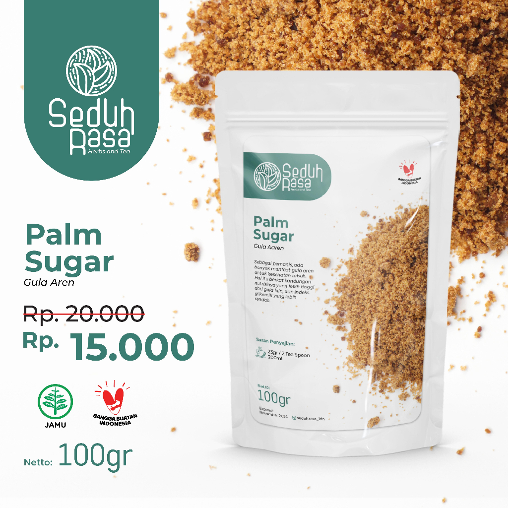 SEDUH Palm Sugar / Bubuk Gula Aren Organic - 100gr