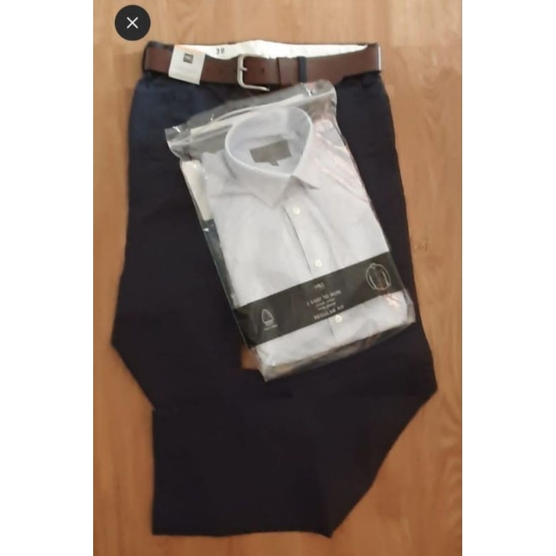 3 Bundles Marks & Spencer KemejaAtasSabuk&Celana