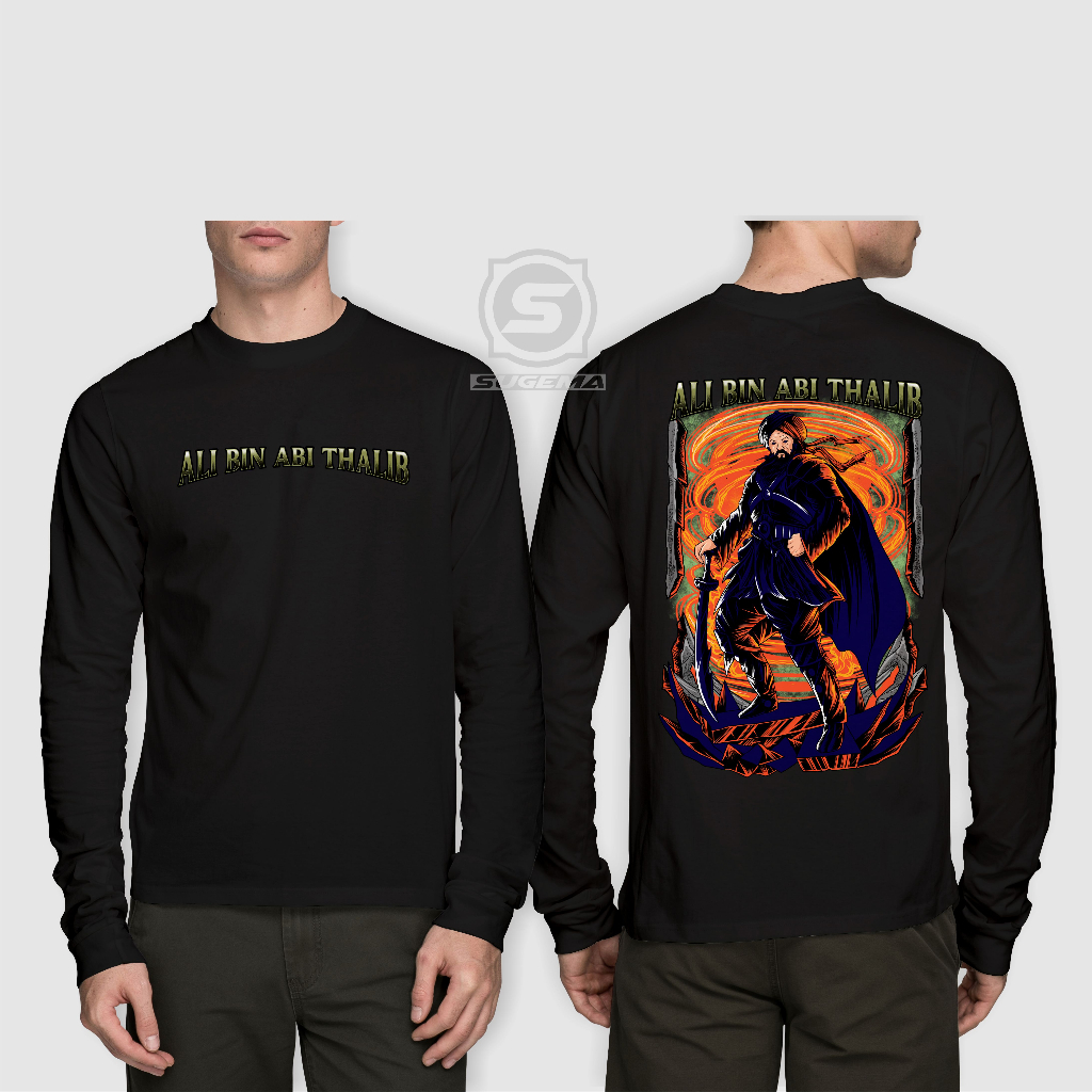 Kaos Ali bin Abi Thalib Lengan Panjang 02 - Kaos Sahabat Nabi - Kaos Islami