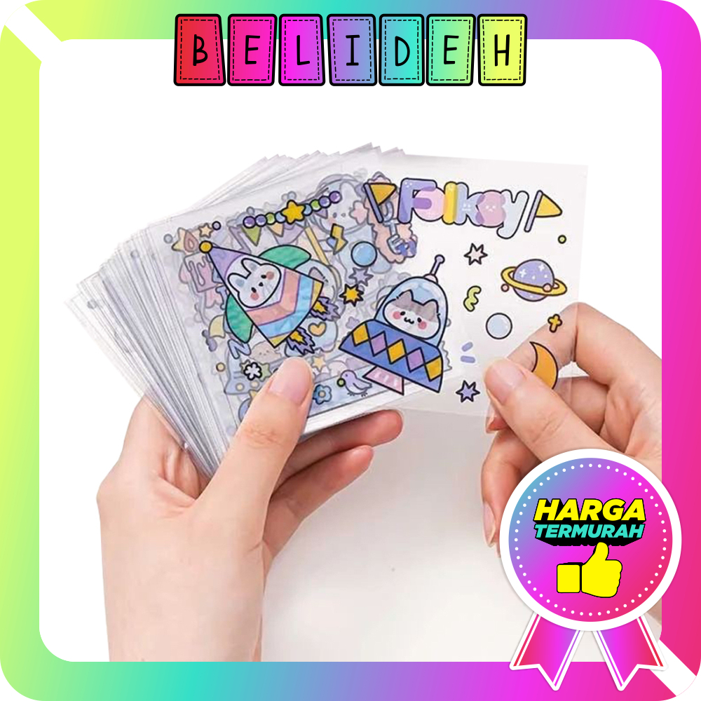 

☛BELIDEH☚ Stiker Waterproof Momo Ecer / Eceran Motif Kartun Lucu Korea Lembaran Karakter S079