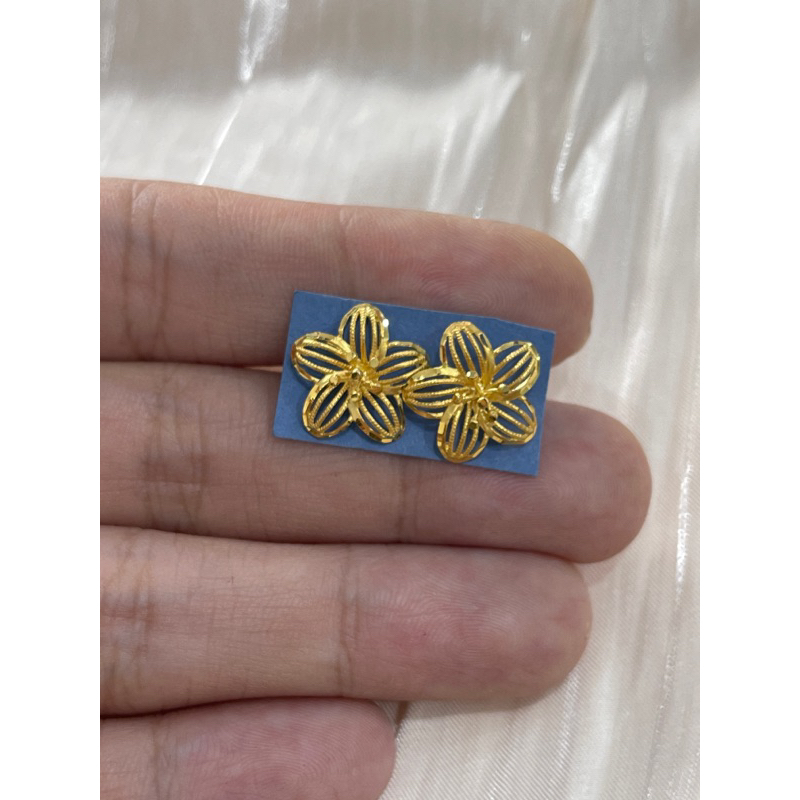 anting wanita minimalis emas asli kadar 875