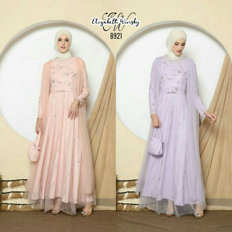 NEW ARRIVAL ELIZABETH WINSBY GAMIS MUSLIM FASHION GAMIS MUSLIM PESTA BAJU KEKINIAN SIMPEL