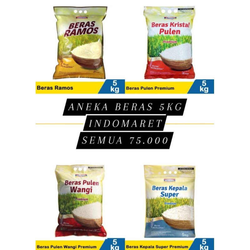 

Beras Indomaret 5KG variant random