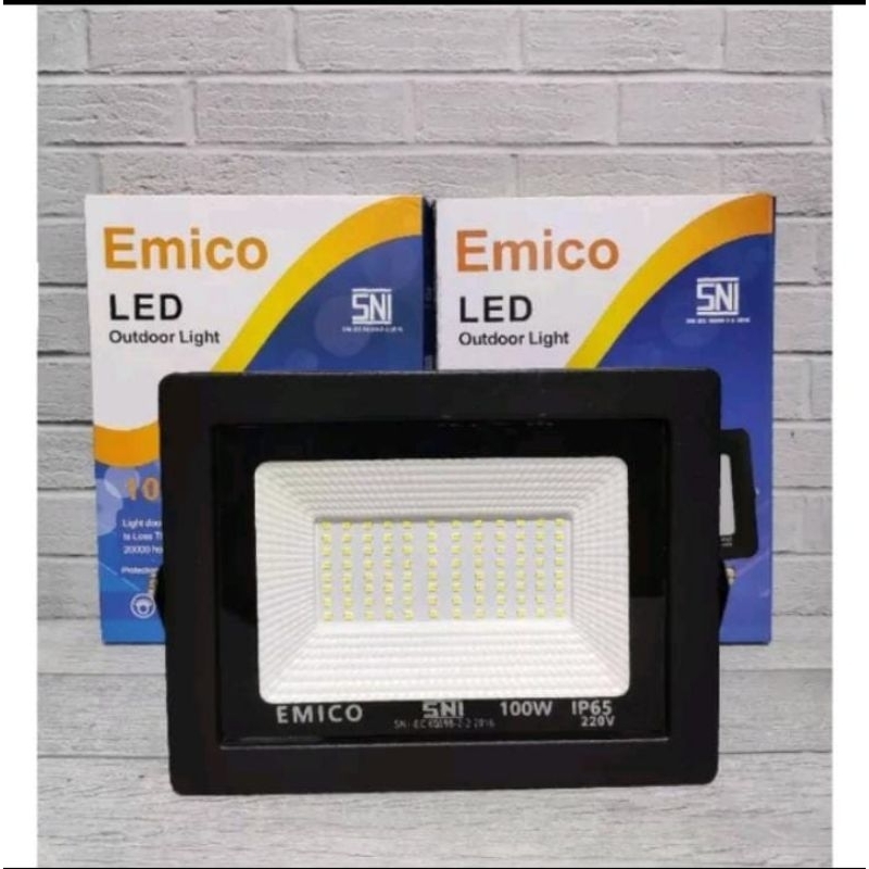 LAMPU SOROT LED 100WATT EMICO LED OUTDOOR LIGHT