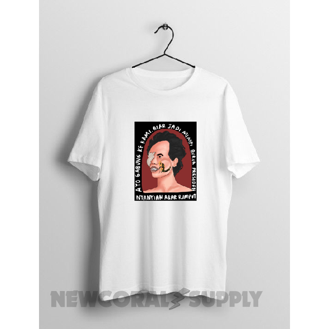 Baju Kaos  Tshirt  Nyanyian Akar Rumput  Cotton Combed 30s Kualitas Distro Termurah