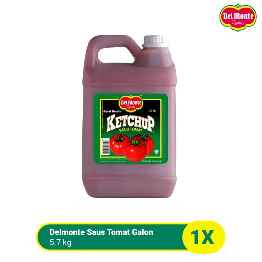 

SAUS TOMAT DEL MONTE GALON 5.7KG TOMATO KETCHUP DELMONTE JERIGEN