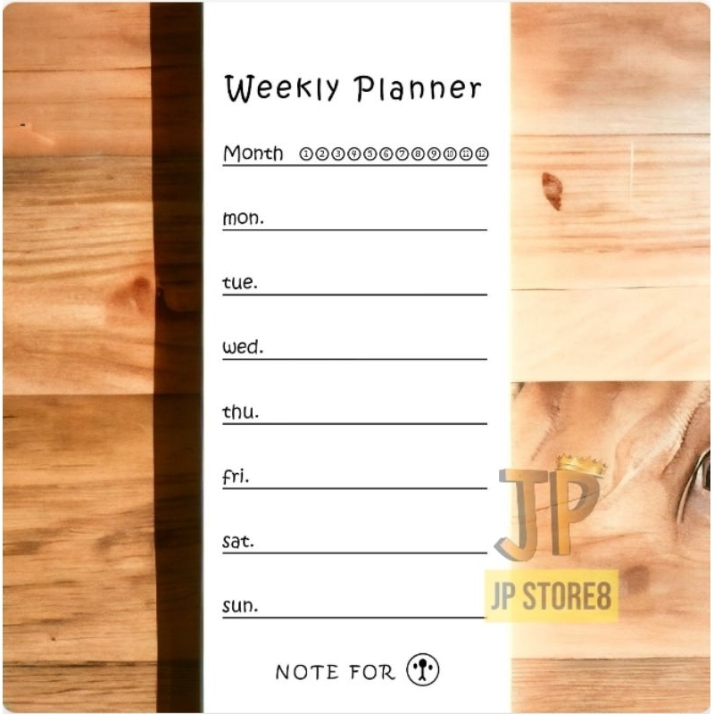 

BUKU WEEKLY PLANNER | BUKU MEMO | BUKU CATATAN