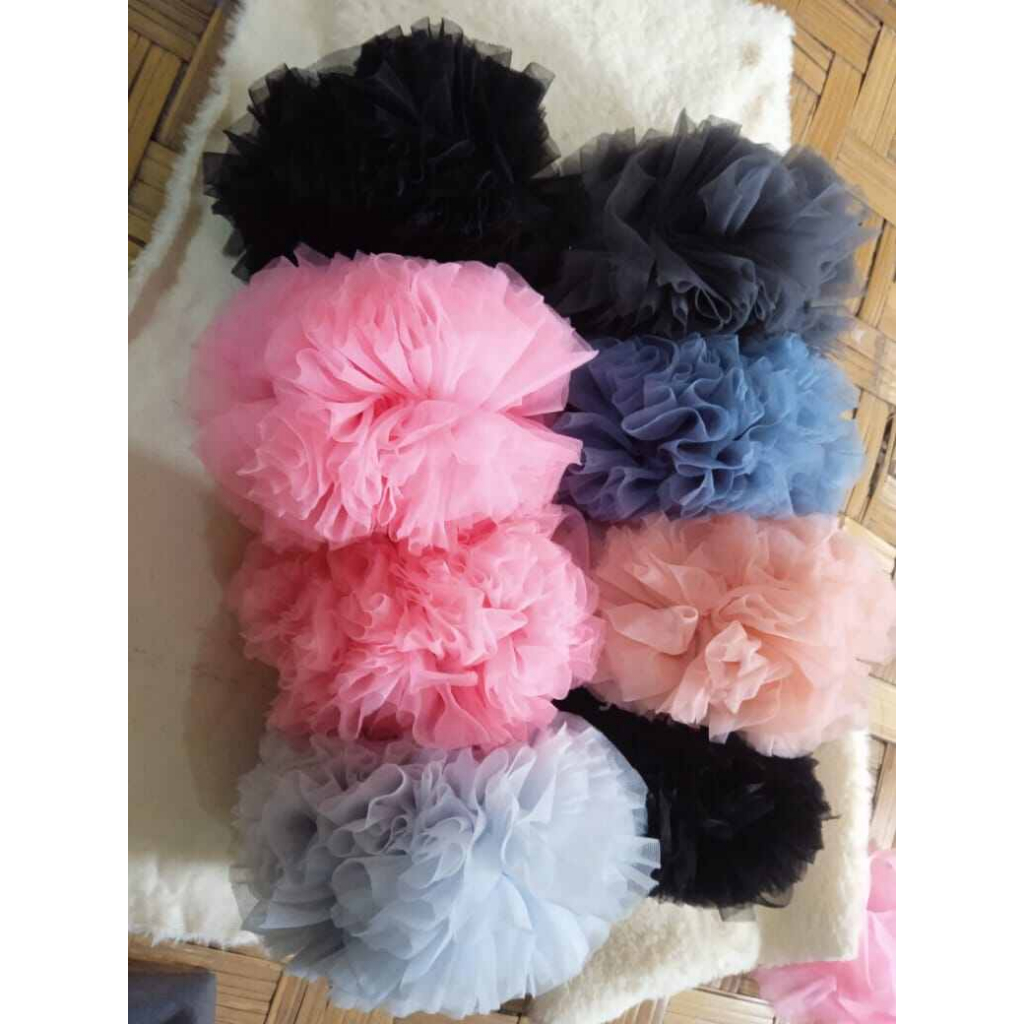 CEPOL / SCRUNCHIE / IKAT RAMBUT HIJAB BAHAN TULLE / TILLE