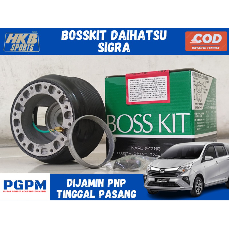 Bosskit Stir Daihatsu Sigra Merek HKB Original Dijamin PnP Tinggal Pasang Berkualitas