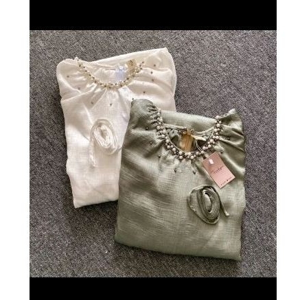 [Preloved] Gamis Renaette warna Sage Green