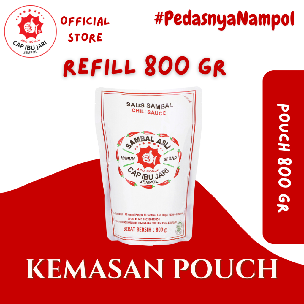 

Sambal Asli Cap Ibu Jari Jempol Refill Pouch 800gr