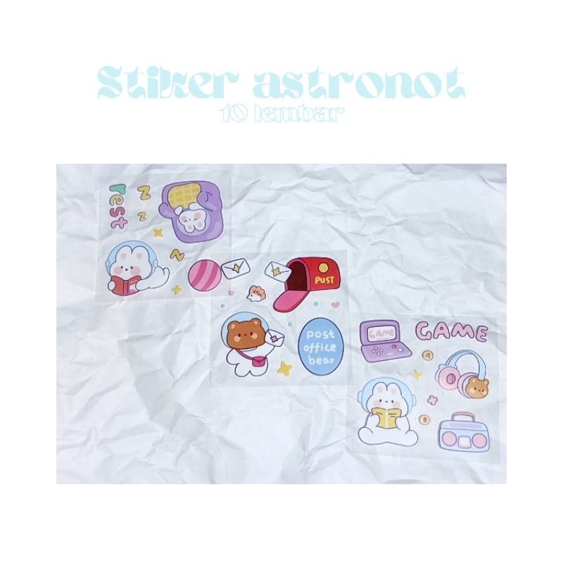 

Stiker astronot lucu transparant (CEK DESKRIPSI)