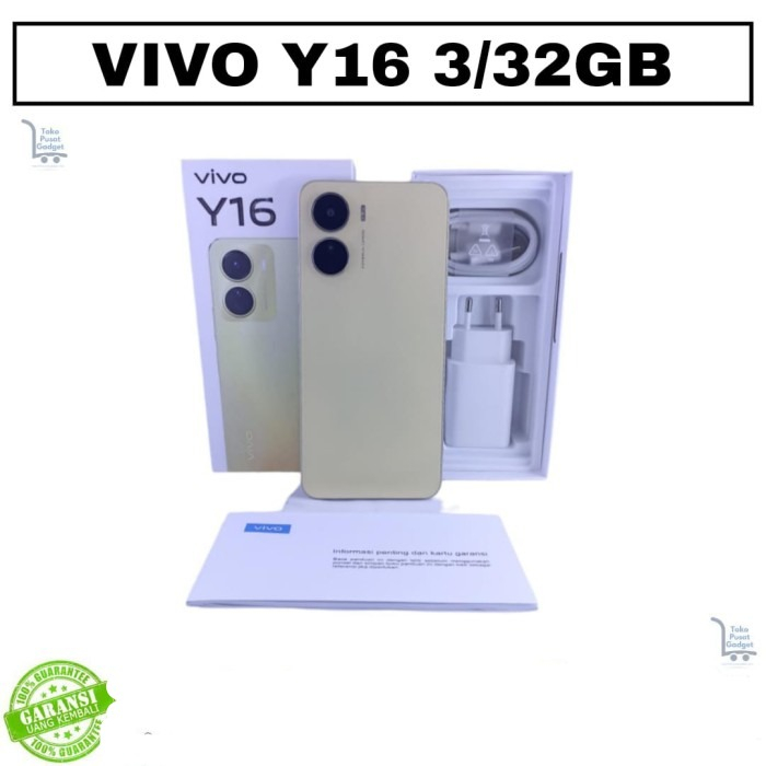 HP VIVO Y16 3/32GB 3GB 32GB RAM 3GB 32GB GARANSI 2024 TT SECOND