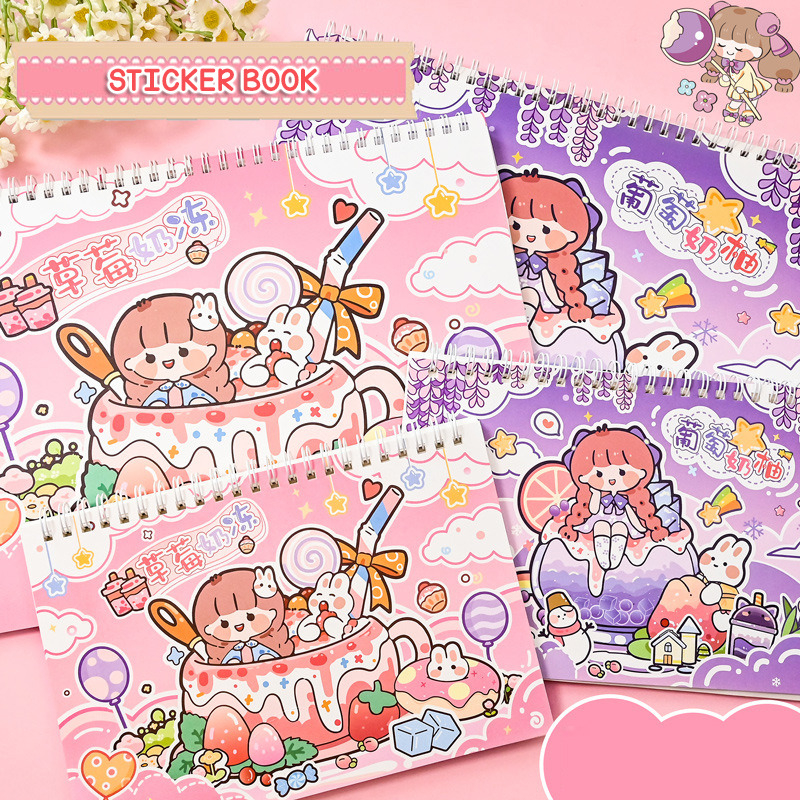 

HS - FREE 2 LEMBAR STICKER WASHI UKURAN A5 BUKU STICKER BINDER RING 2 SISI UKURAN A5 (142mm x 210mm) STICKERS BOOK | STIKER BUKU | BUKU STIKER RING BINDER | BUKU BINDER RING