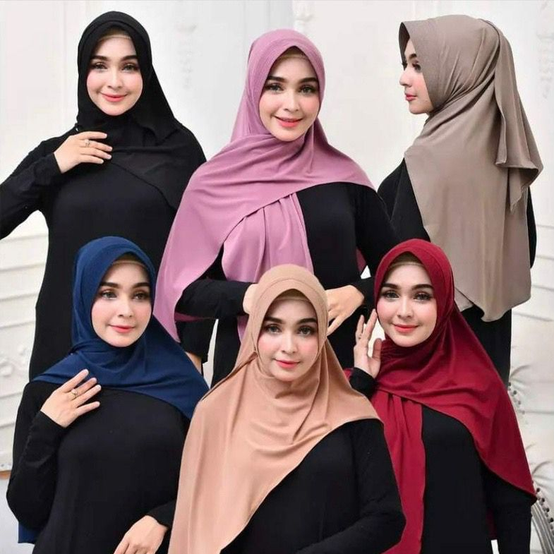 Hijab Instan Pet Jersey|| Pashmina Instan Pet|| Hijab Pashmina Oval Instan Jersey|| Jilbab Pashmina Instan Kaos Jersey
