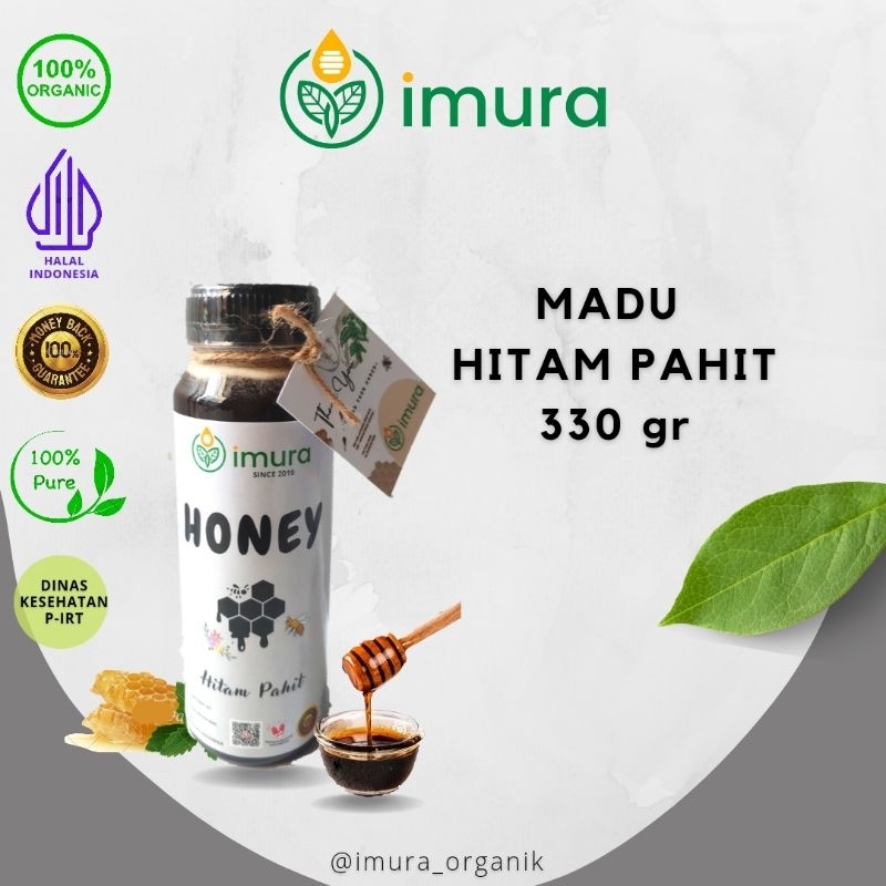 

IMURA Madu Hitam Pahit 330 gram Black Honey