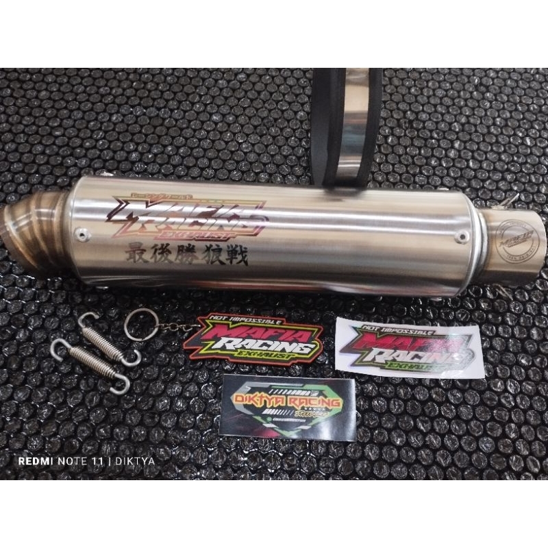 Silincer Original Mafia Moncong Kecil dan Besar Panjang 25 Cm Model Wrx Gp5 Kualitas Bagus. BONUS Ga