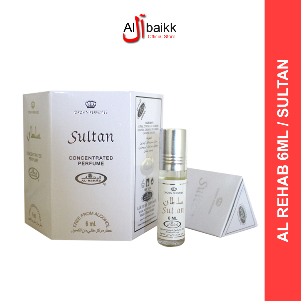 Parfum Arab Al Rehab Sultan 6ml Laki-laki Perempuan