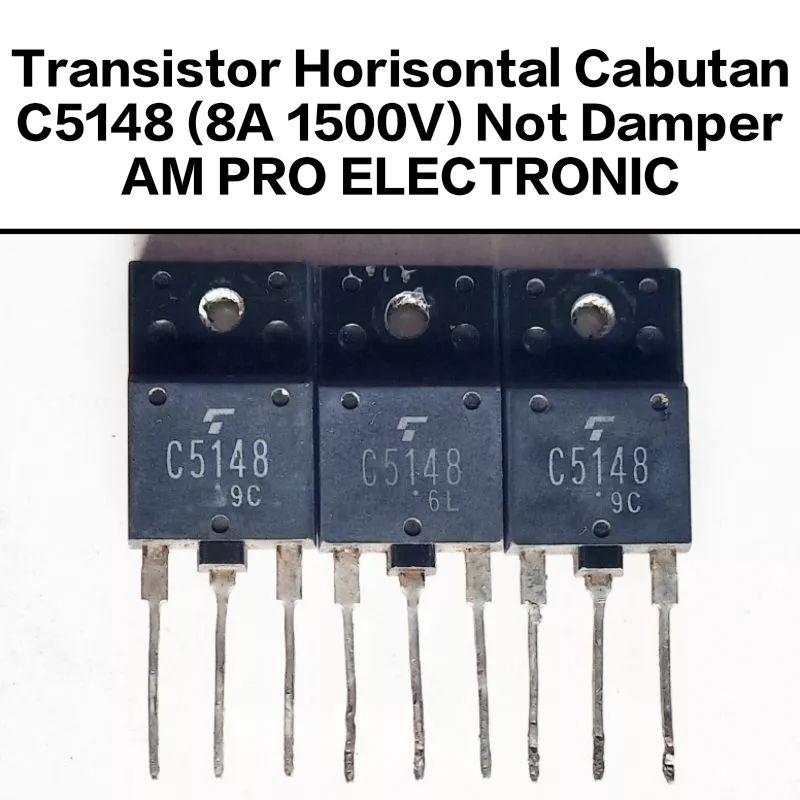 TR C5148 Persamaan C5297 D1886 D2634 Transistor Horisontal / Regulator Cabutan