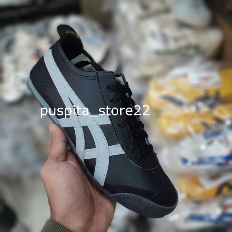 Onitsuka Tiger Tali Hitam Abu Grade Original Free Kaos Kaki