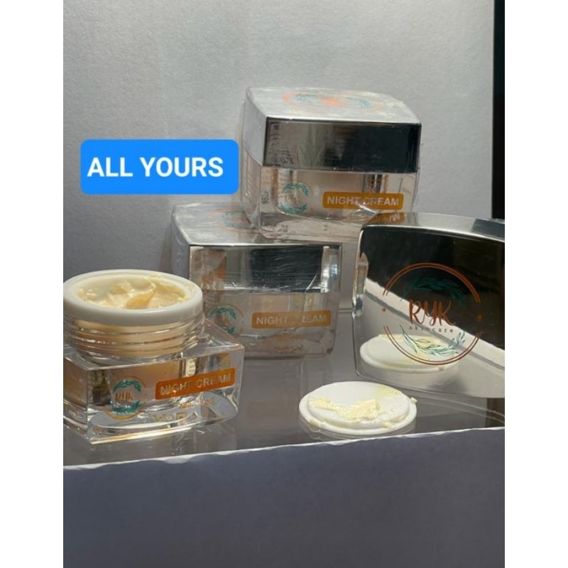 EXP OKTOBER 2025 Night Cream RYK pemutih kulit wajah/flek hitam/berjerawat/skincare ryk
