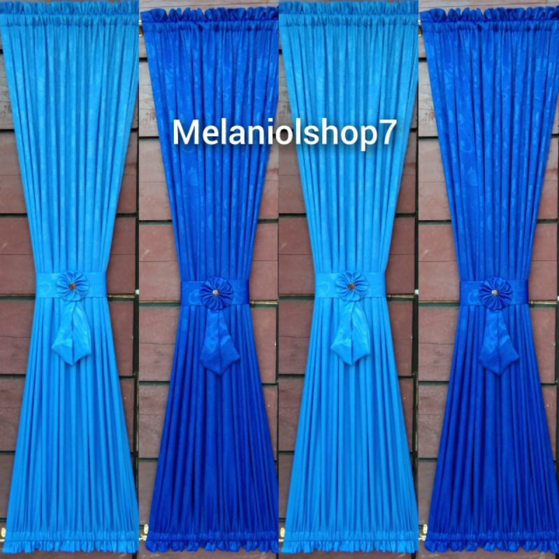 GORDEN JENDELA GORDEN KUPU KUPU MINIMALIS GORDEN PITA IKAT TENGAH BAHAN EMBOS TEBAL POLOS