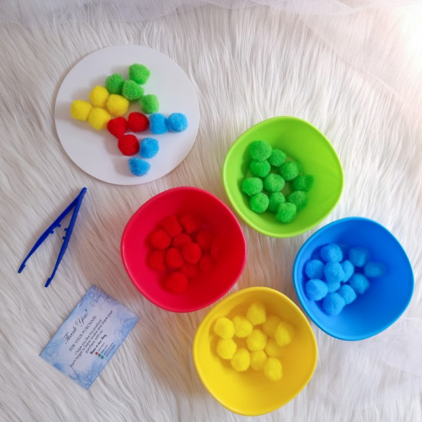 

/ pompom sortir montessori mainan edukasi mainan Limited Unik