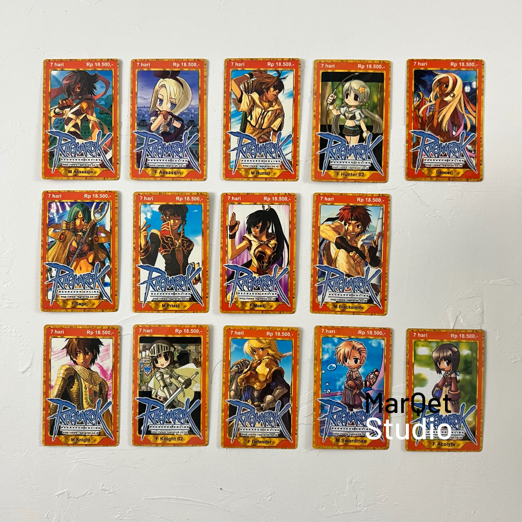 Voucer Game Ragnarok Online – Kartu Fisik Bekas untuk Koleksi Nostalgia – Character 1