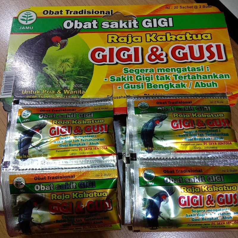 obat sakit gigi RAJA KAKATUA