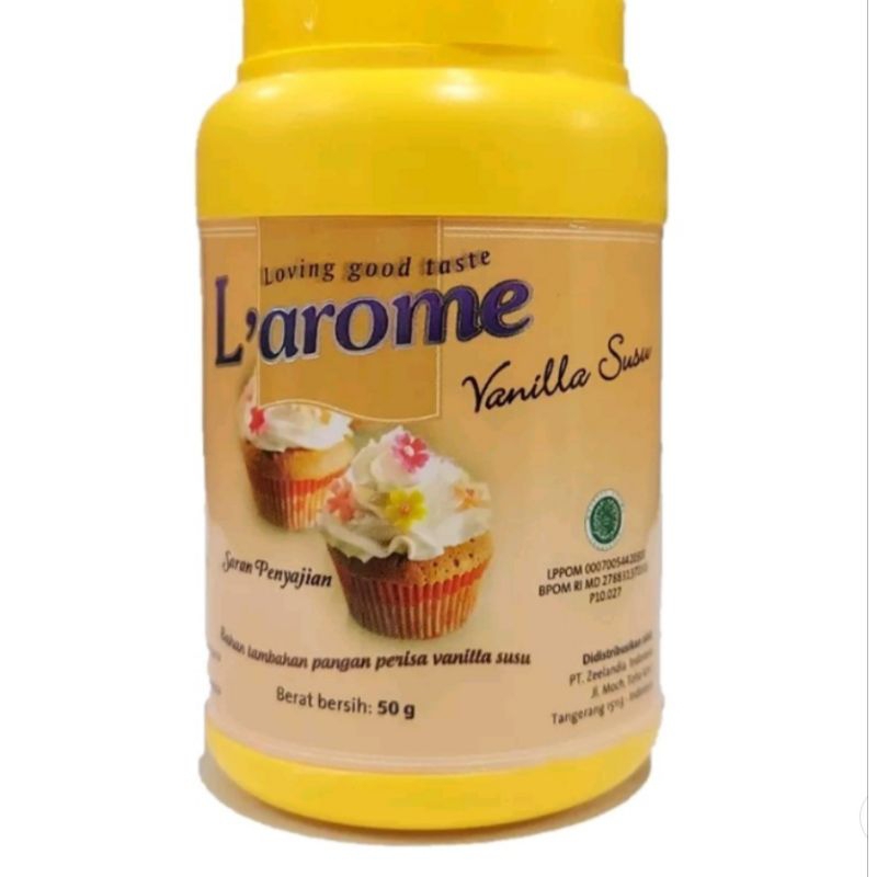 

L'arome Vanilla Susu 50gr - Larome Vanila Susu Perisa Powder 50 gr