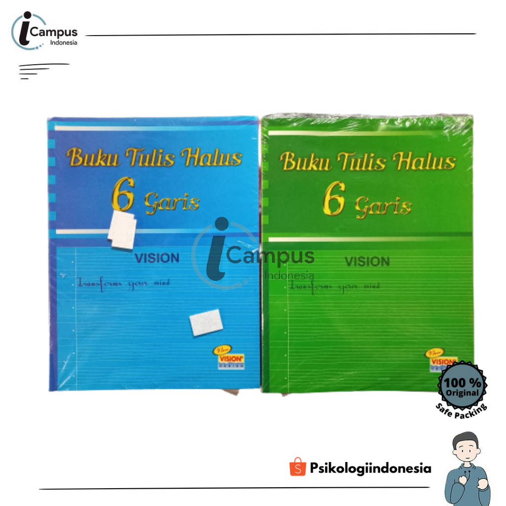 

BUKU TULIS HALUS VISION GARIS 6-22