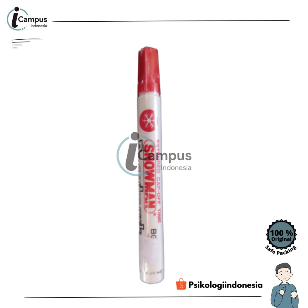 

SPIDOL SNOWMAN WHITEBOARD BG 12 MERAH
