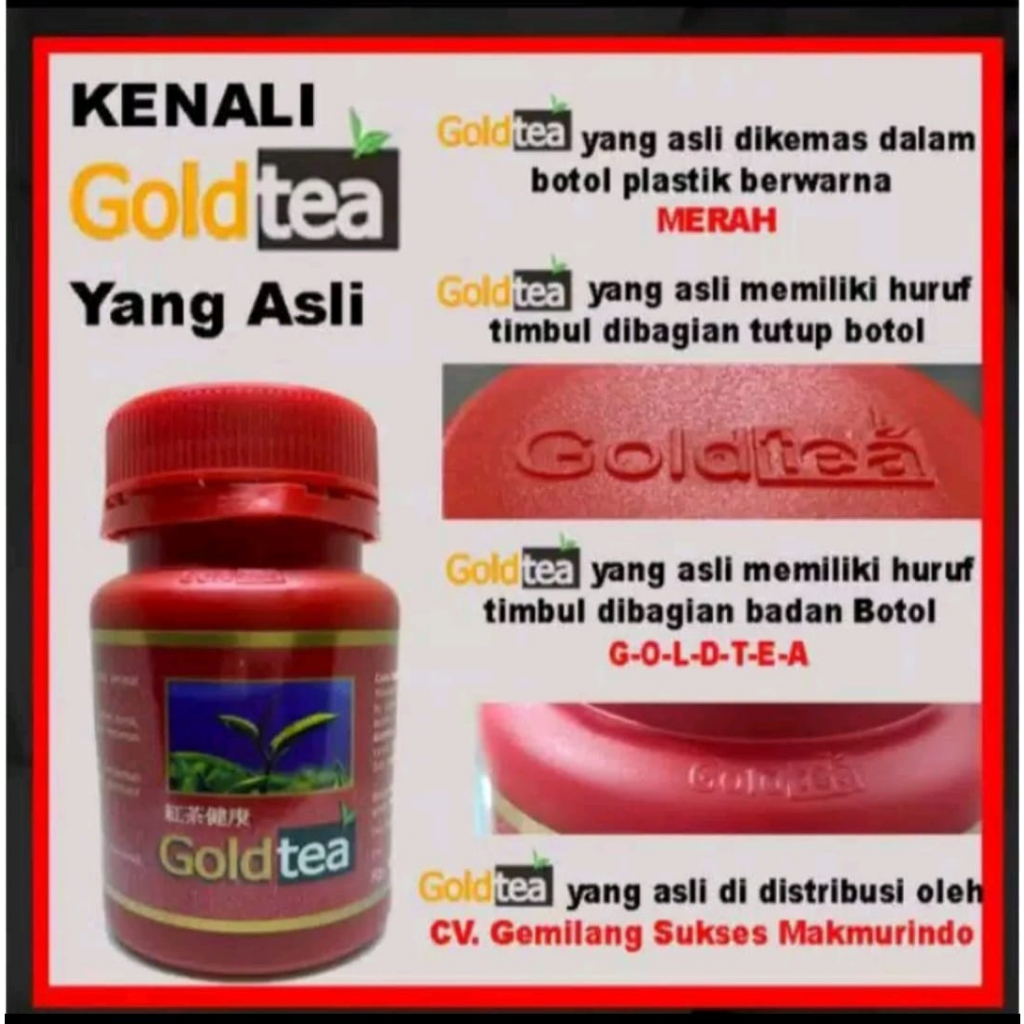 

GOLDTEA | TEH HITAM GOLDTEA | GOLD TEA ASLI | TEH HITAM GOLD TEA GARANSI ORIGINAL