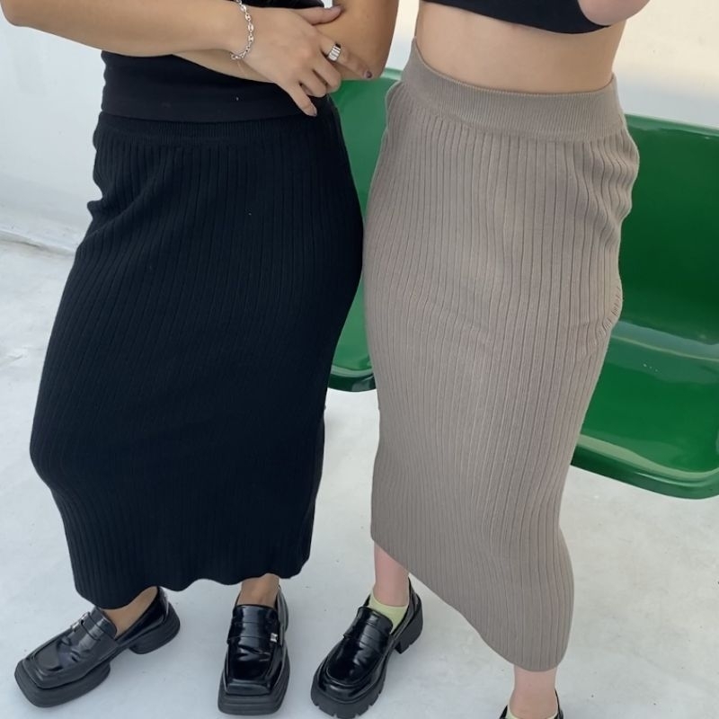 EMEKA MIDI SKIRT KNIT | ROK RAJUT MIDI