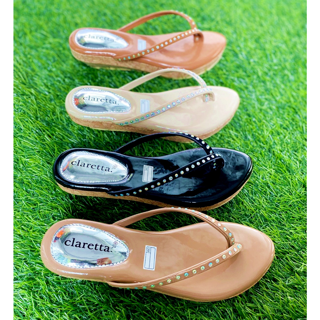 Sandal Wedges Terbaru Wanita AYOMI