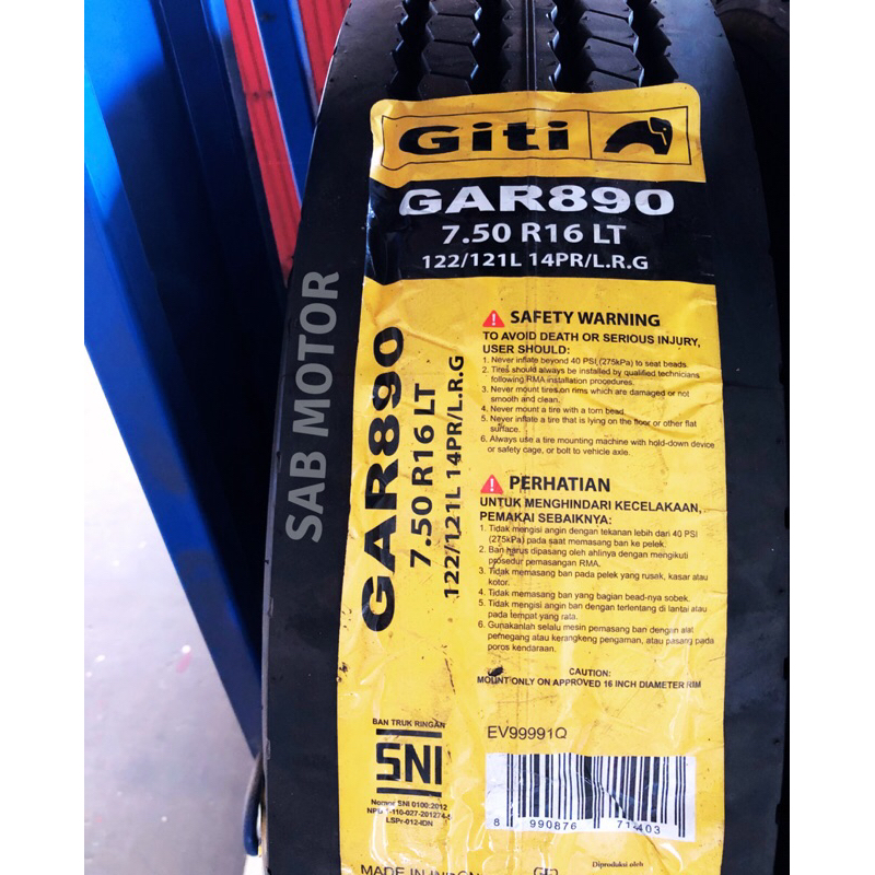 ban truk GITI (GAR 890) 750 R16 LT (set)