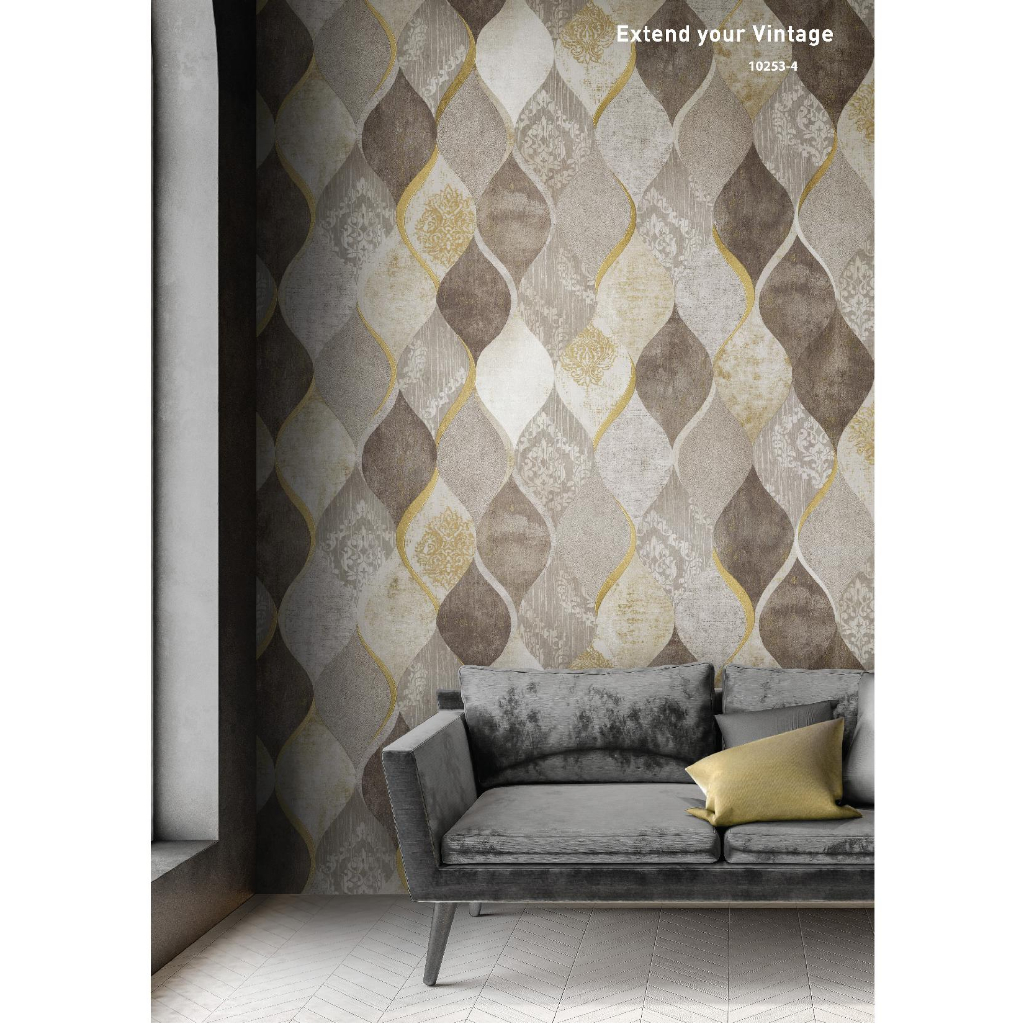 Wallpaper Korea S'Nice / Wallpaper Dinding Modern / Wallpaper Natural &amp; Marble