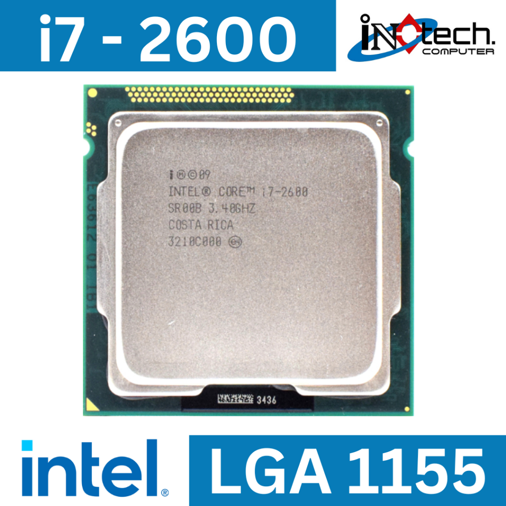 Intel Core i7 2600 Tray Sandy Bridge LGA1155 CPU Processor 4 Core 8 Thread Turbo 3.8GHz