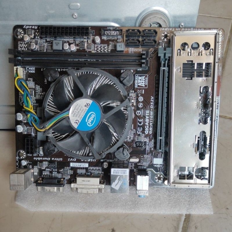 Paket mainboard h110 gigabyte i3 6100 +ram 4gb