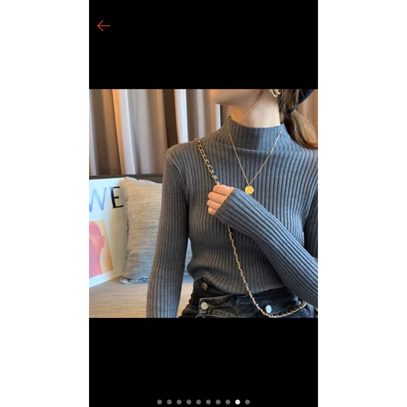 INNER RAJUT TURTLENECK PREMIUM LENGAN PANJANG IMPORT BAHAN ADEM