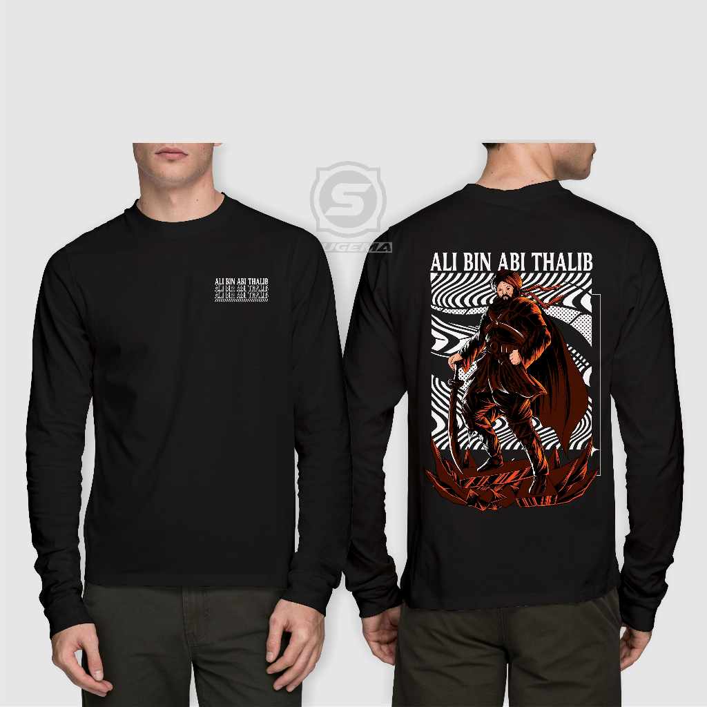 Kaos Ali bin Abi Thalib Lengan Panjang 03 - Kaos Sahabat Nabi - Kaos Islami
