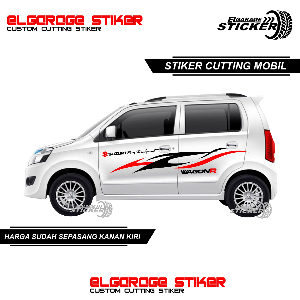 Stiker mobil karimun wagon r stiker cutting variasi body samping striping all mobil karimun wagon r